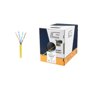 Ice Cable CAT5E/YEL Cat5e Cable - 1000ft Box (Yellow)