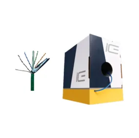 Ice Cable CAT6A/SD/GRN Slim 23awg Cat6a Cable - 1000ft Box (Green)
