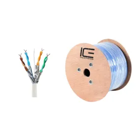 Ice Cable CAT7/WHT Cat7 10Gig 600mhz Cable - 1000ft Spool (White)