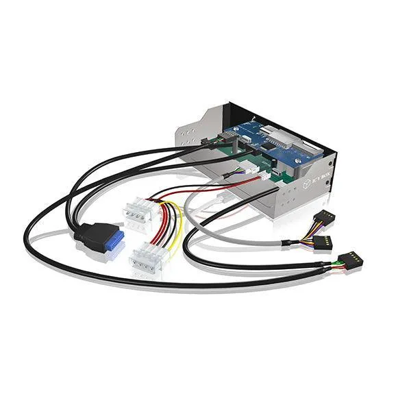 ICY BOX 5.25'' Card Reader with multiport front panel (IB-863a-B)