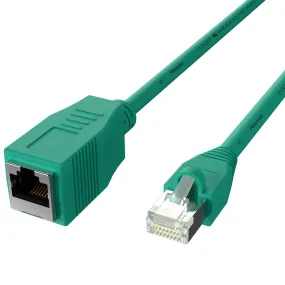 iVoltaa Ethernet Extension Cable CAT6A Male to Female Cable Dual Shielded (SF/UTP) Professional Series - 10Gigabit/Sec LAN Network/High Speed Internet Cable