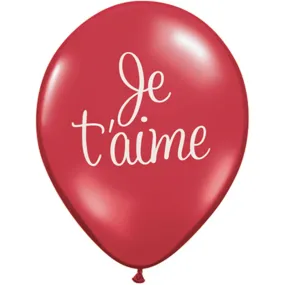 Je T'Aime Script 11" Cards - Pack Of 50
