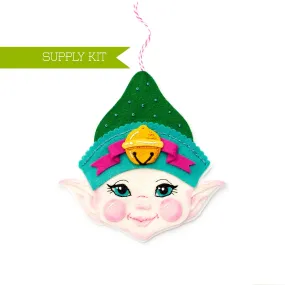 Jingle Elf Wool Felt Ornament Supply Kit