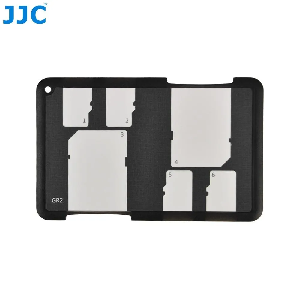 JJC MCH-SDMSD6 Memory Card Holder for 2 SD Cards   4 Micro SD Cards