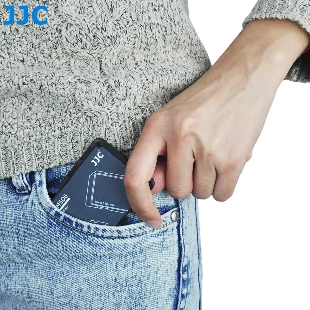JJC MCH-SDMSD6 Memory Card Holder for 2 SD Cards   4 Micro SD Cards
