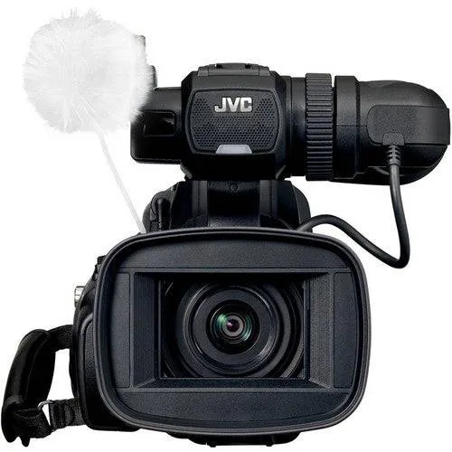 JVC GY-HM70 HD Camcorder Advanced Bundle with  LED-6200T 144 LED Variable-Color On-Camera Light   Light Stand (Black, 8')