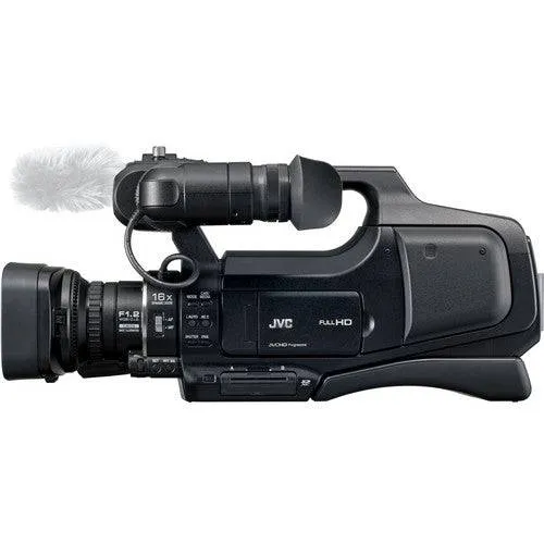 JVC GY-HM70 HD Camcorder Advanced Bundle with  LED-6200T 144 LED Variable-Color On-Camera Light   Light Stand (Black, 8')