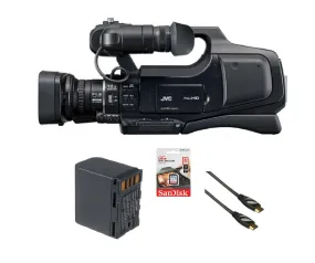 JVC GY-HM70 HD Camcorder Bundle with BN-VF823 Lithium-Ion Battery Pack (7.4V, 2250mAh)   Memory Card   More