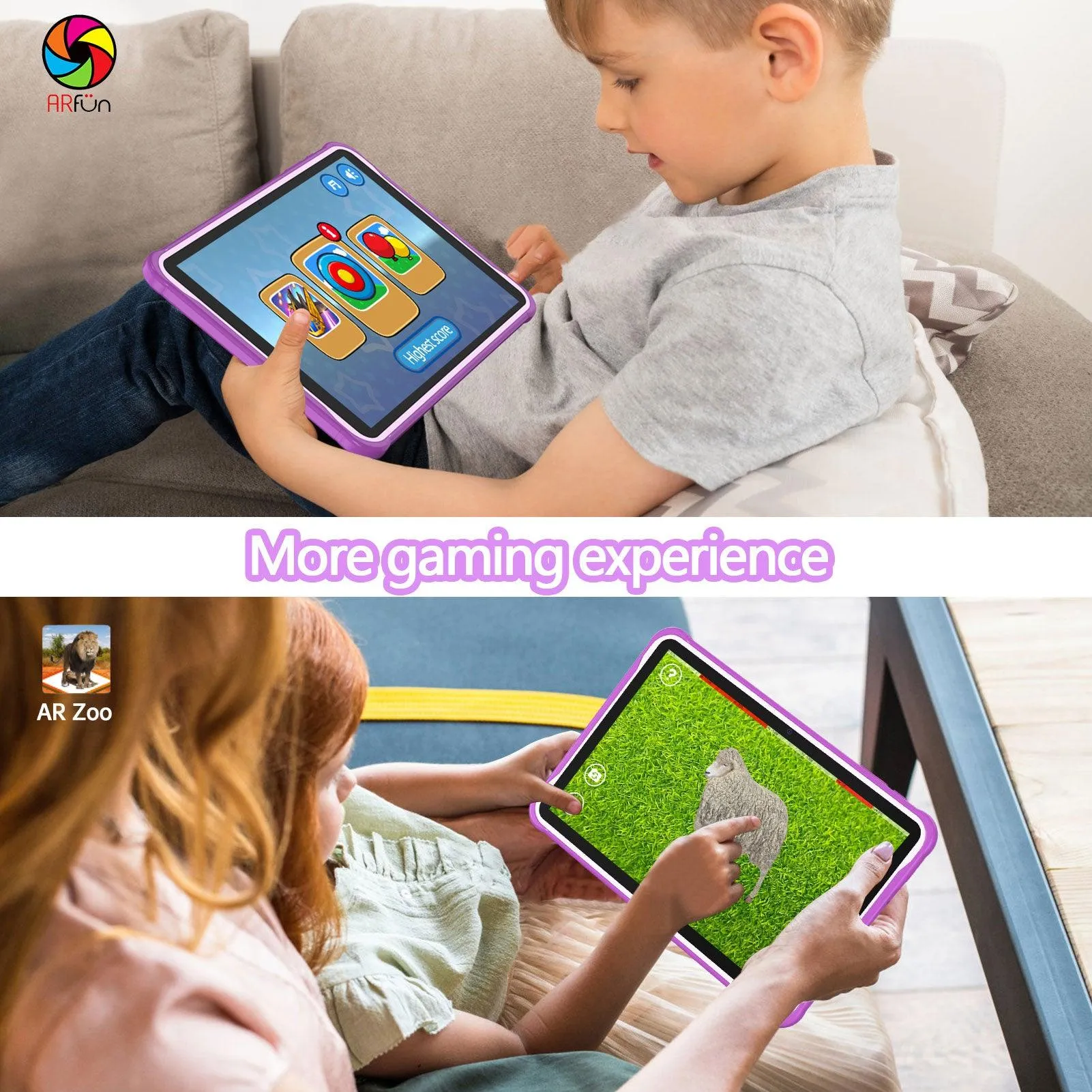 Kids 10.1 inch Tablet, Wifi   Quad Core Processor, 6000mAh Battery, HD Screen, 2GB RAM, 32GB ROM, Dual Camera 2MP   8MP, with tons Pre-Installed Parental Control, Kids Apps and Games