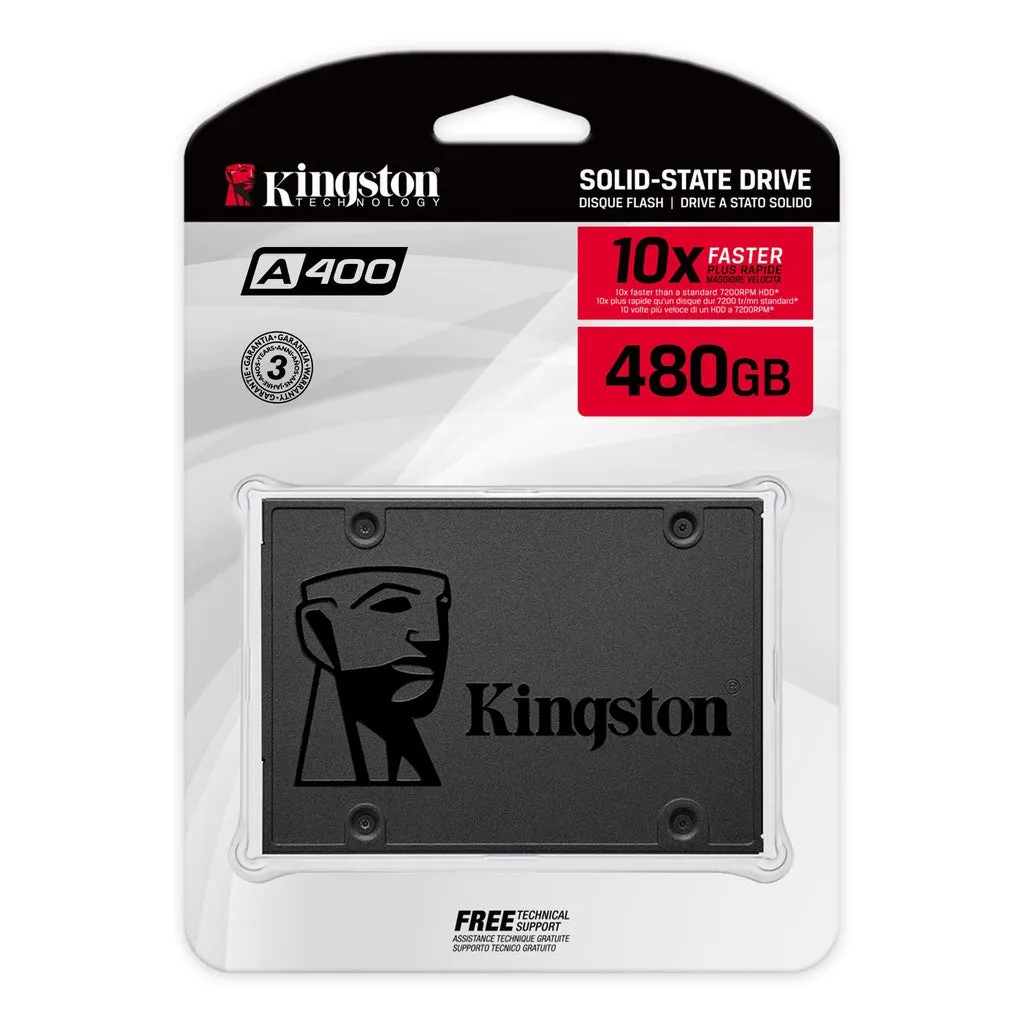 Kingston A400 2.5" SATADrive SSD 120GB/ 240GB/ 480GB/ 960GB