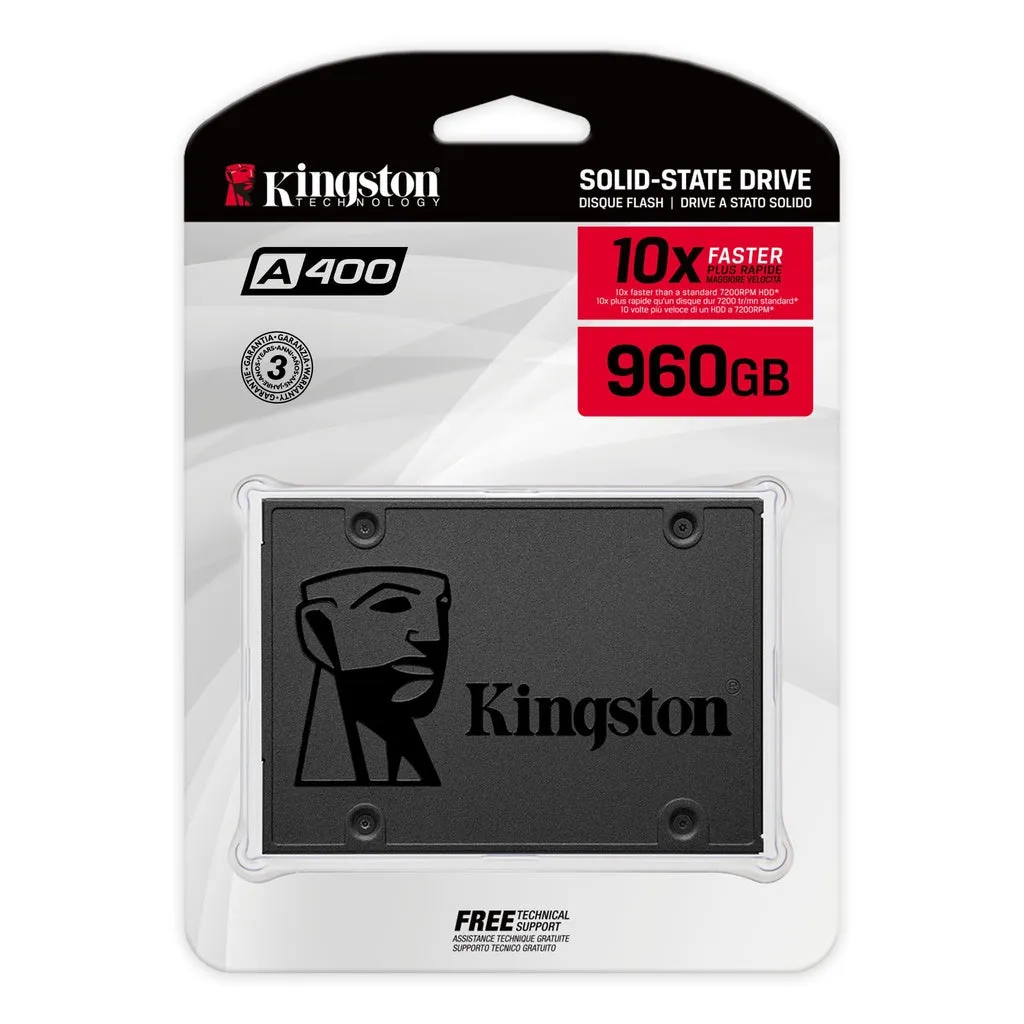 Kingston A400 2.5" SATADrive SSD 120GB/ 240GB/ 480GB/ 960GB