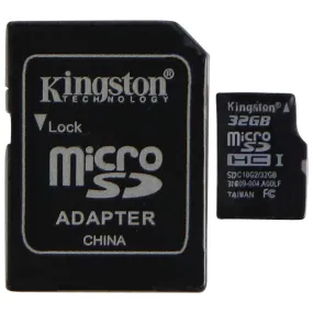 Kingston Digital 32GB microSDHC Class 10 UHS-I 45MB/s Memory Card   SD Adapter