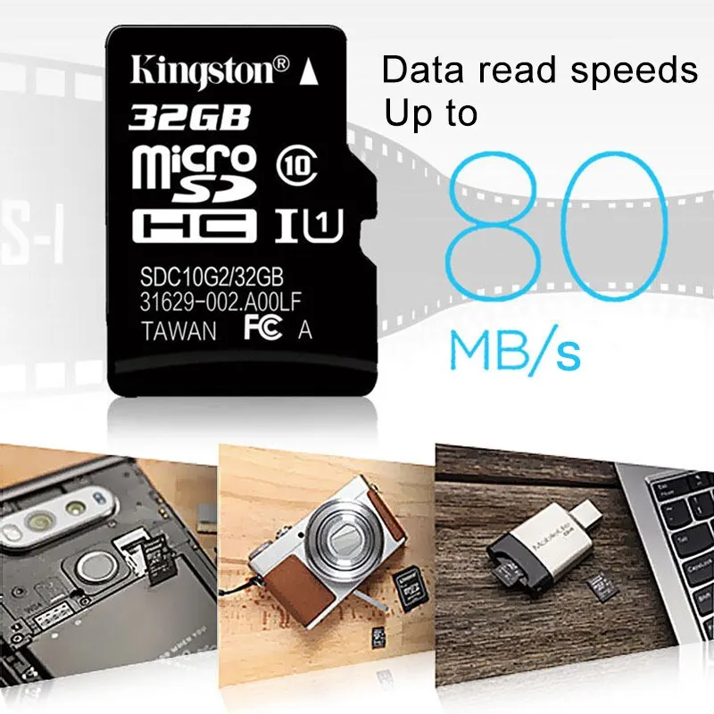 Kingston Ultra Micro SD 128GB 32GB 64GB 256GB 16G Micro SD Card SD/TF Flash Card Memory Card 32 64 128 gb microSD for Phone