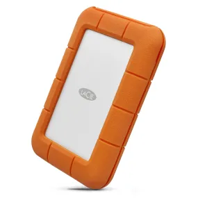 LaCie Rugged USB-C 5 TB External Hard Drive, 3.2 Gen 1 (3.1 Gen 1), Portable HDD, Grey, Orange
