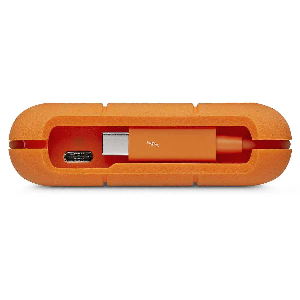 LaCie Rugged USB-C 5 TB External Hard Drive, 3.2 Gen 1 (3.1 Gen 1), Portable HDD, Grey, Orange
