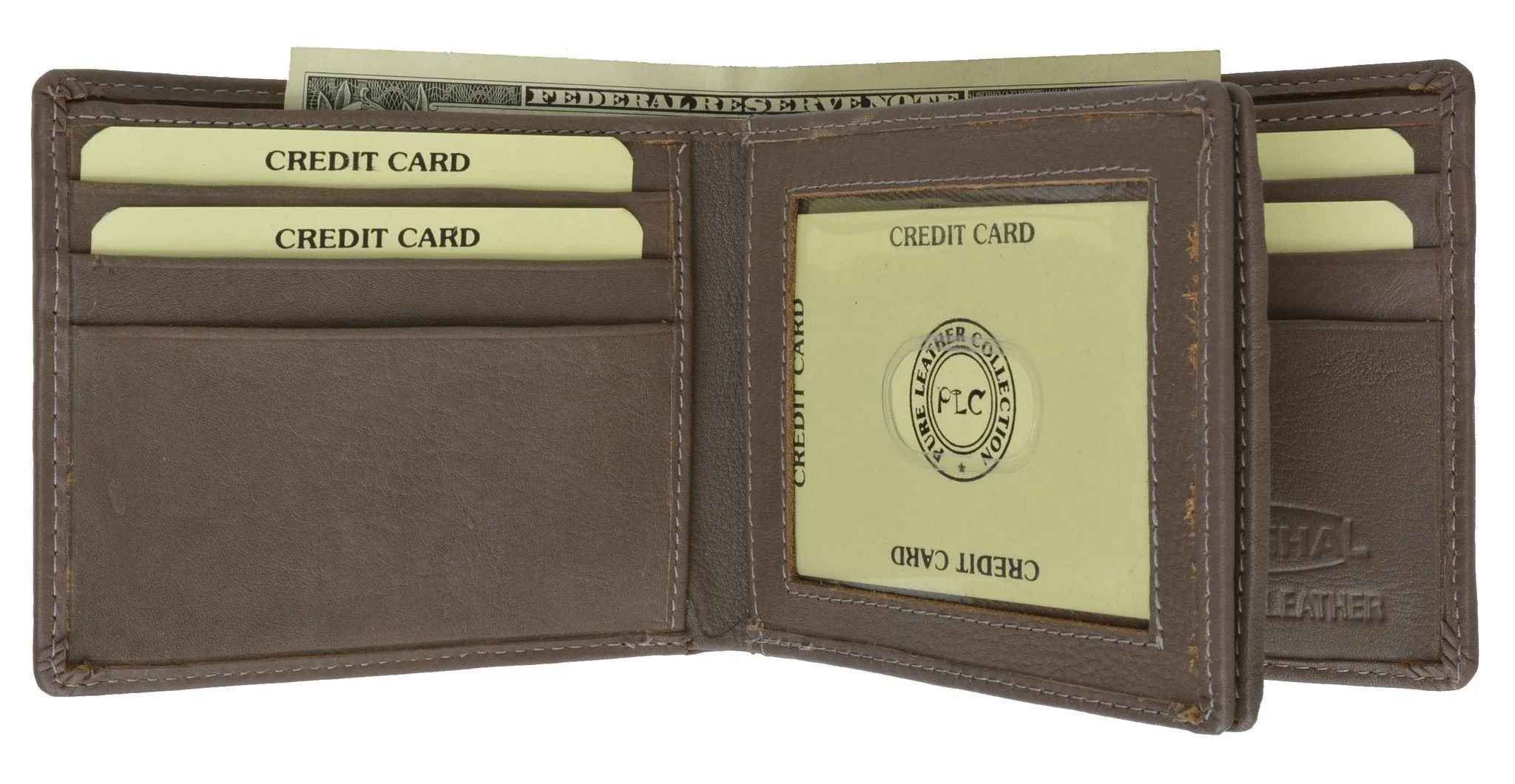 Leather Wallet with Nice Card Board Pack