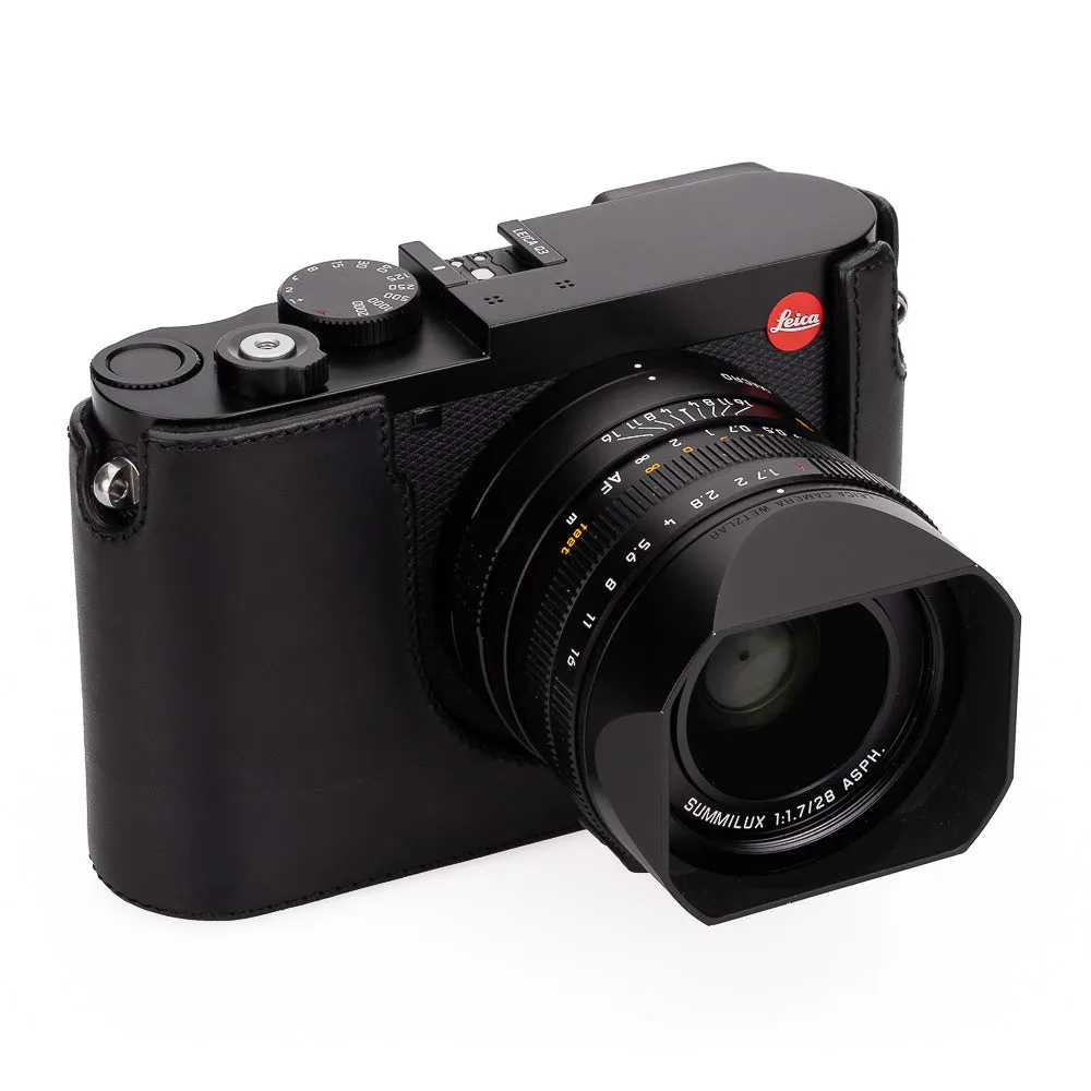 Leica Q3 Half Case, Leather, Black