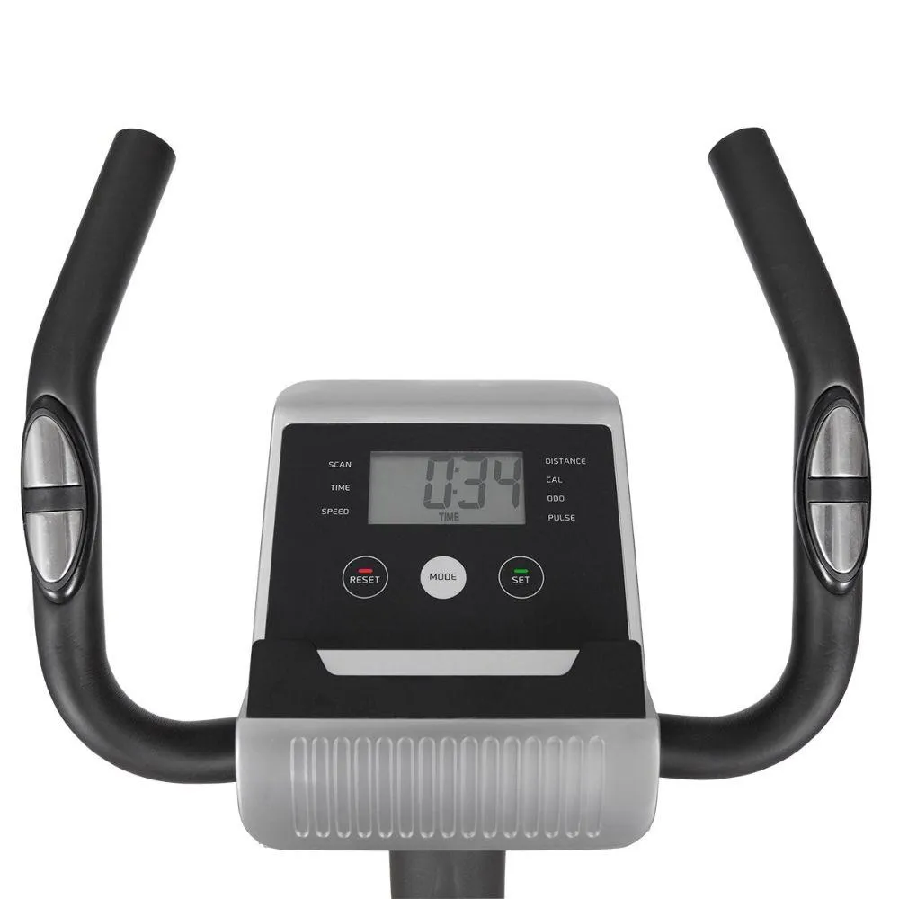 Premium Lifespan Fitness EXER-58 Adjustable Exercise Bike for Home Workouts - Silent Magnetic Resistance, LCD Monitor, and Compact Design