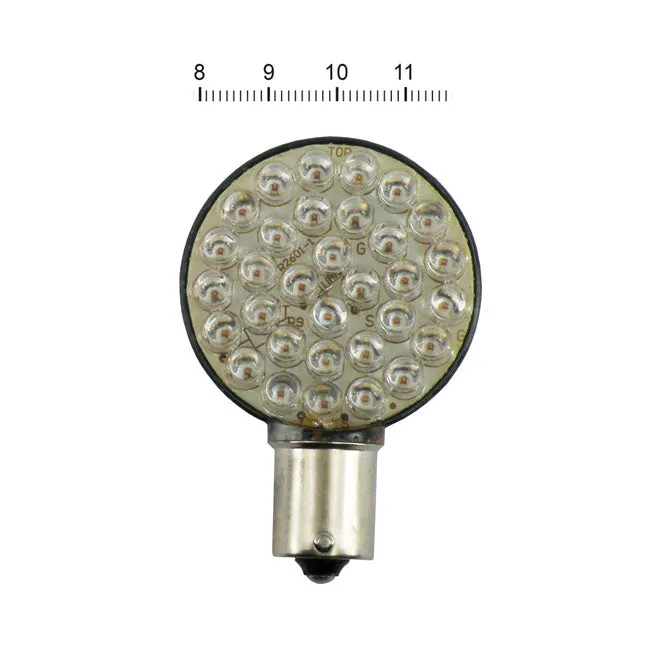 'Lollipop' flat LED turn signal bulb. Red -