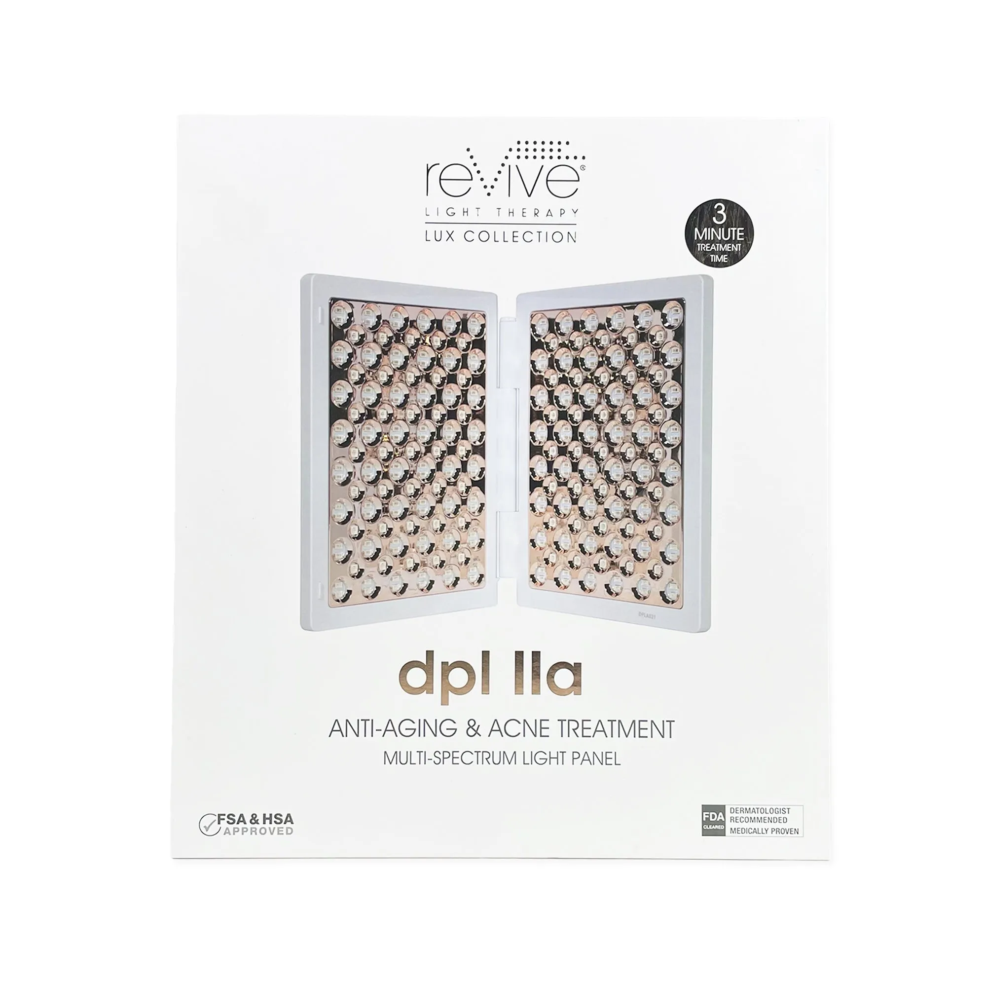 Lux dpl lla LED Wrinkle Reduction & Acne Treatment Panel by reVive Light Therapy