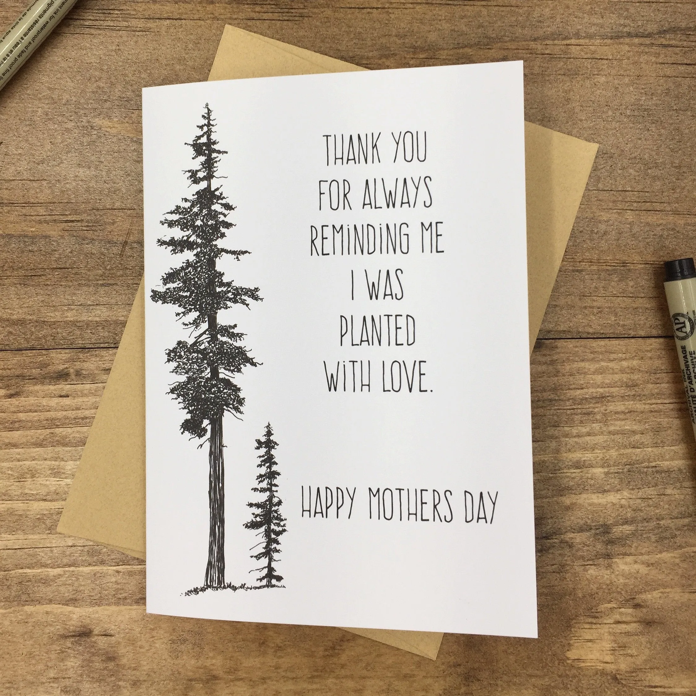 Mothers Day Card Mountain Hemlock