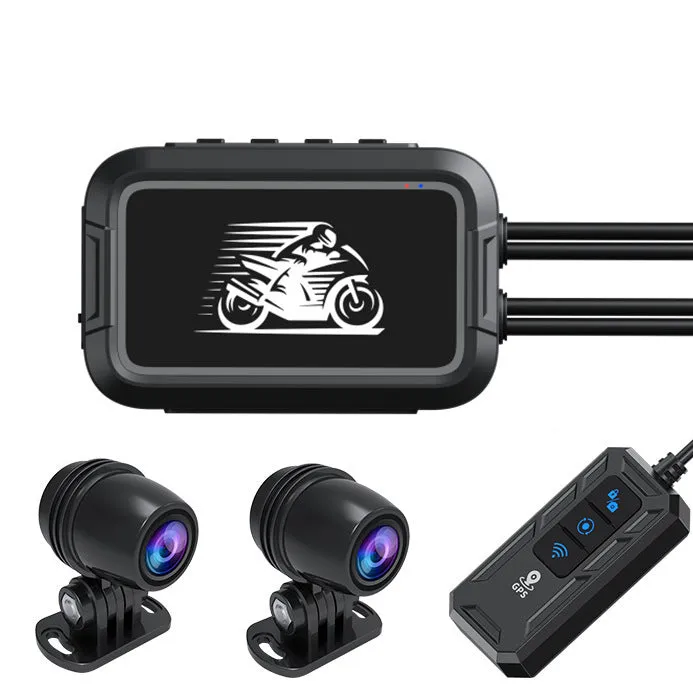 Motorcycle Dash Cam 150 Wide Angle, HD 1080P Front and Rear