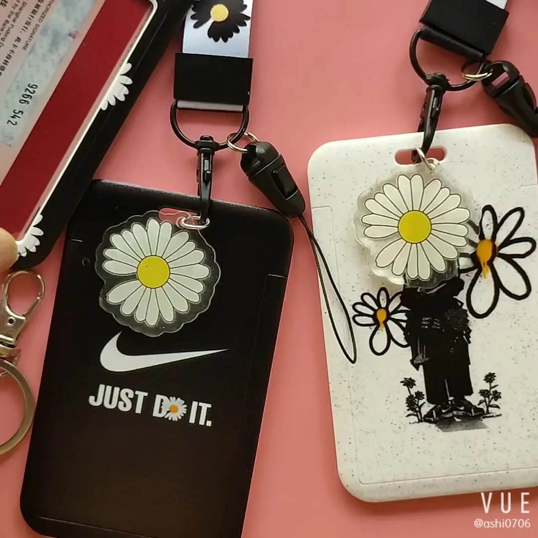 Multipurpose Student ID Card Holder Neck Strap Lanyard - Daisy Series