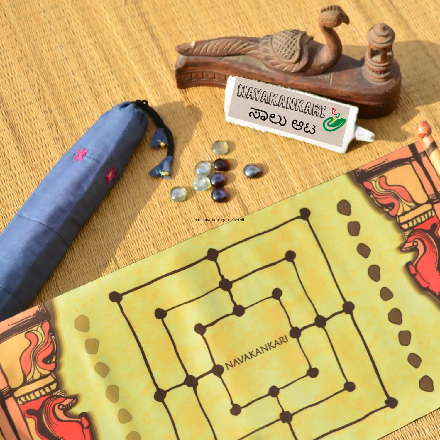 Navakankari Game Scroll | Strategy Board Game | Game for Family