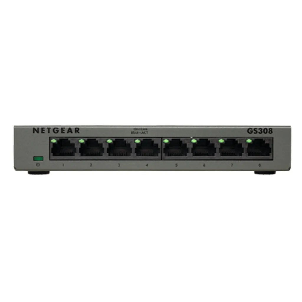 Netgear 8 Port Non POE Gigabit Unmanaged Switch GS308