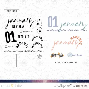 Nordic Skies Stamps from Memory Keeping Kits January 2023