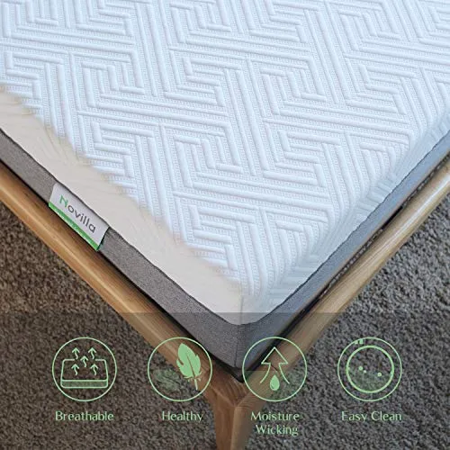 Novilla King Size Mattress, 12 inch Gel Memory Foam King Mattress for a Cool Sleep & Pressure Relief, Medium Firm Feel with Motion Isolating, Bliss