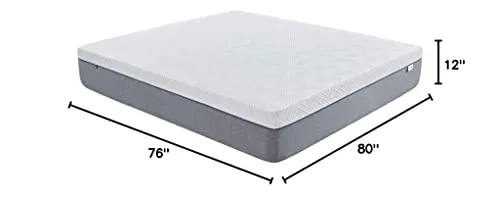 Novilla King Size Mattress, 12 inch Gel Memory Foam King Mattress for a Cool Sleep & Pressure Relief, Medium Firm Feel with Motion Isolating, Bliss