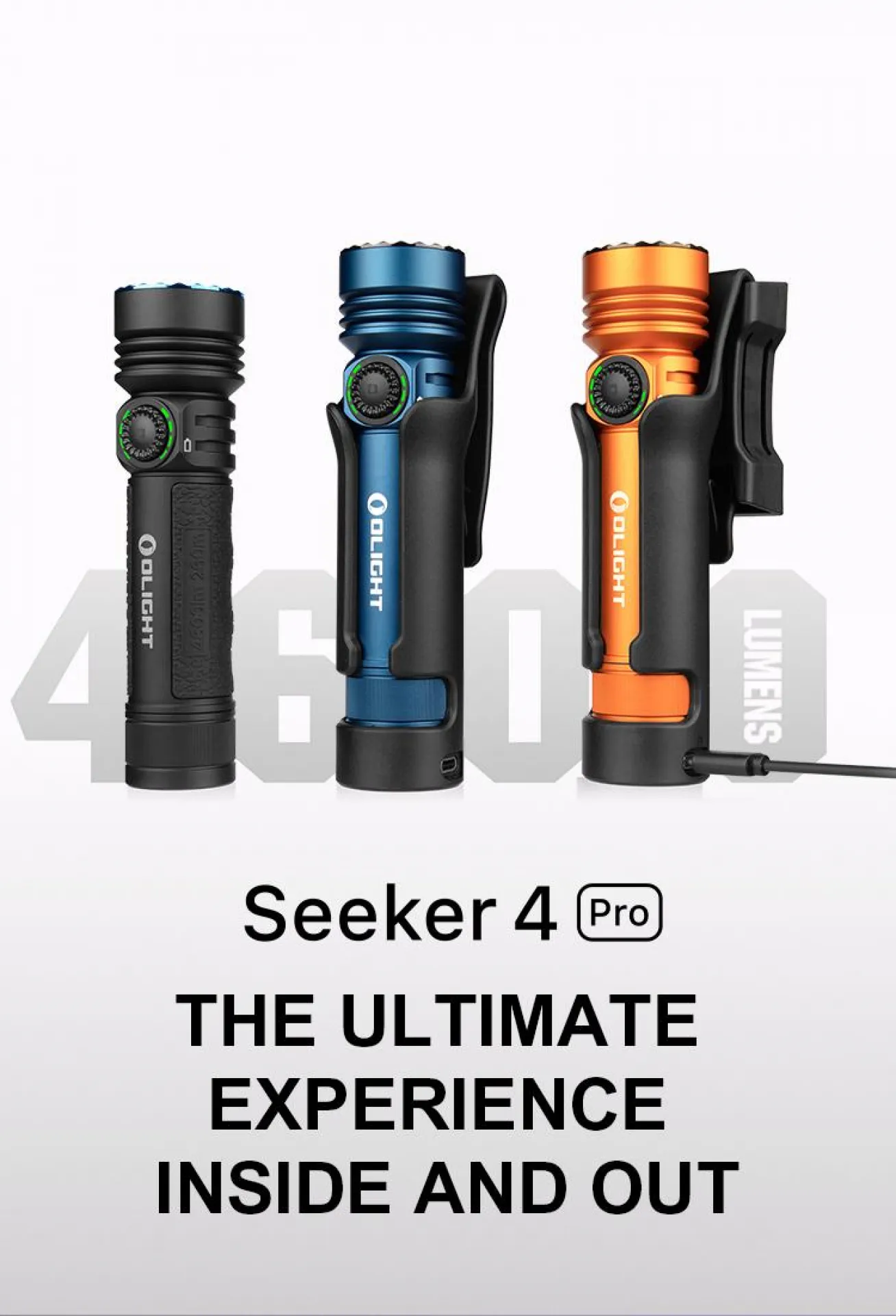 Olight Seeker 4 Pro 4600 Lumen High Power Rechargeable Flashlight