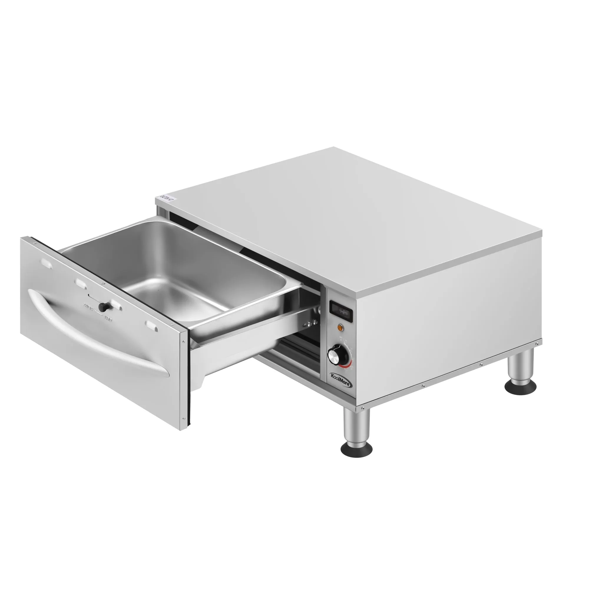 One-Drawer Commercial Free Standing Warming Drawer in Stainless-Steel, UL and NSF Listed (KM-WD-M1)