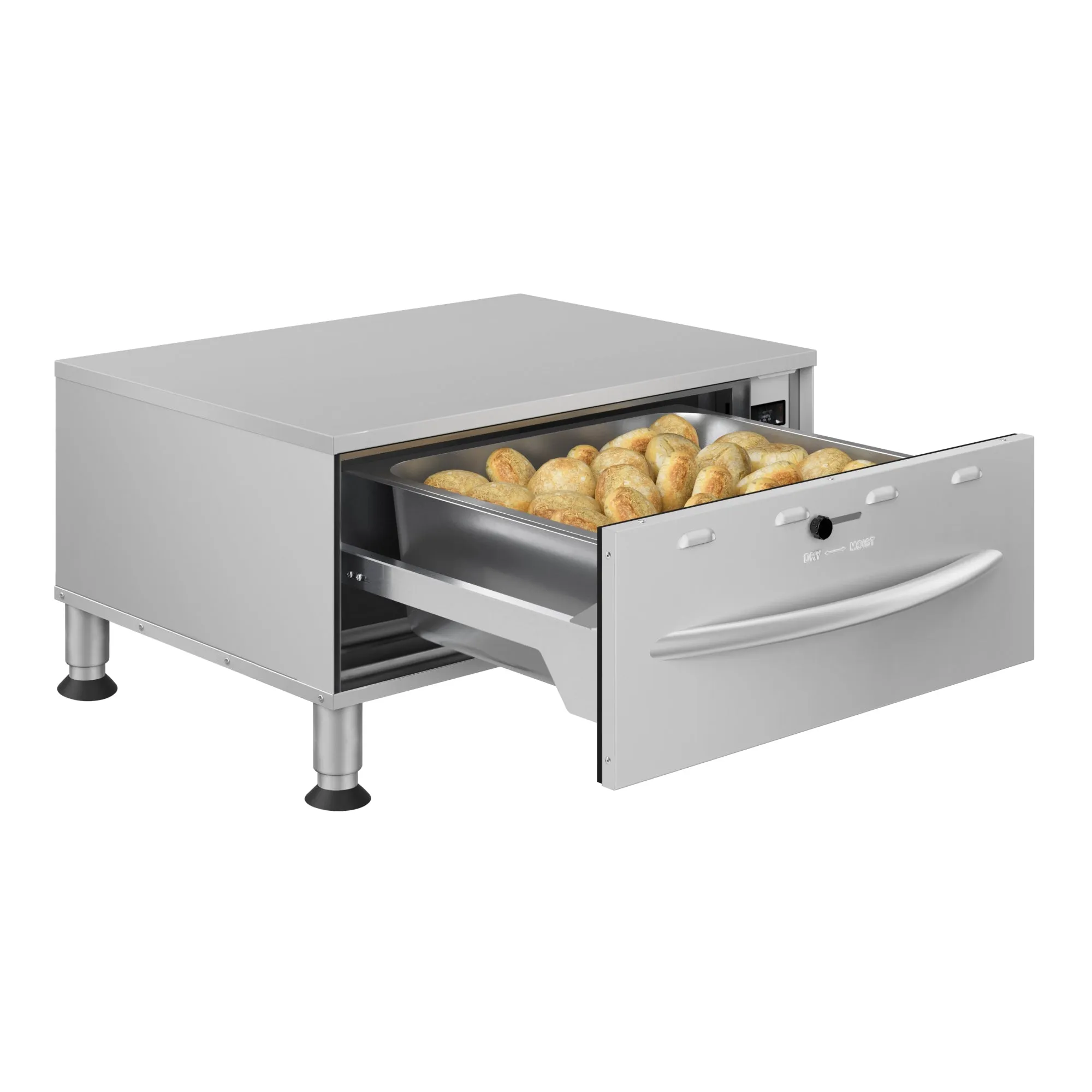 One-Drawer Commercial Free Standing Warming Drawer in Stainless-Steel, UL and NSF Listed (KM-WD-M1)