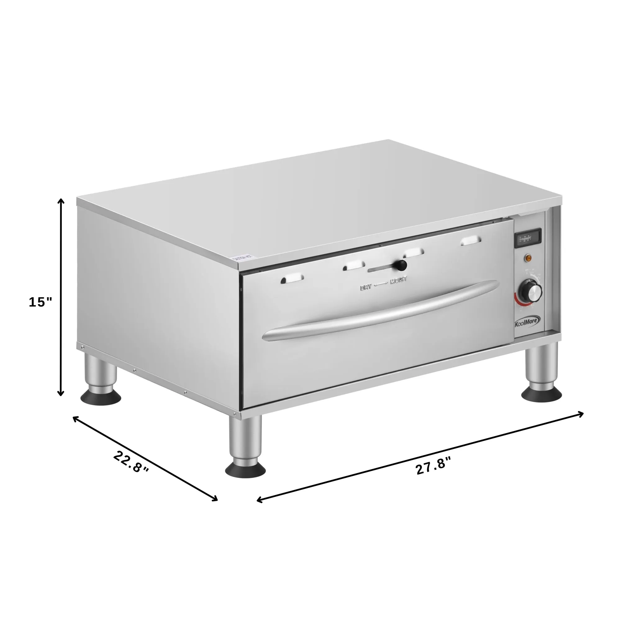 One-Drawer Commercial Free Standing Warming Drawer in Stainless-Steel, UL and NSF Listed (KM-WD-M1)