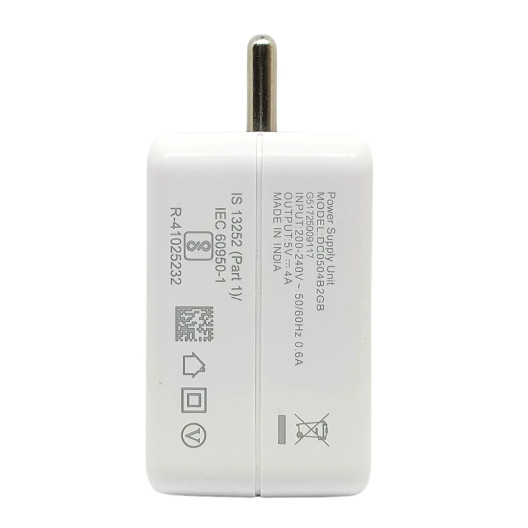 Oppo A5 2020 Pro 4 Amp Type-C  Vooc Charger With C-Type Cable