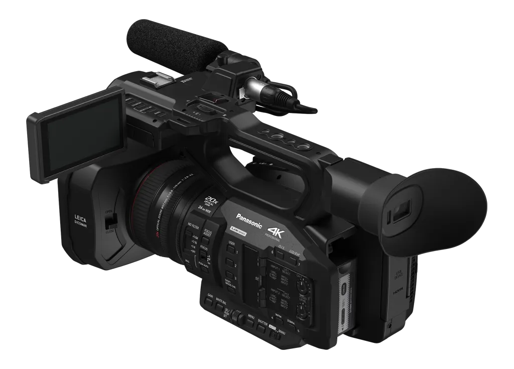 Panasonic AG-UX180 4K Premium Professional Camcorder W/ 2x Sandisk 64GB Memory Card Essential Bundle
