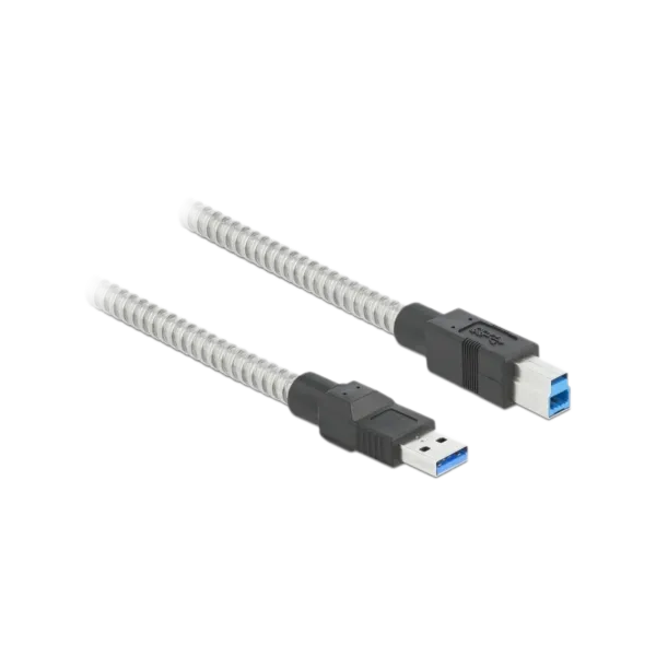 Pegasus Astro 1 x USB 3.2 Gen 1 cable Type-A male to Type-B male with metal jacket 0.5 m