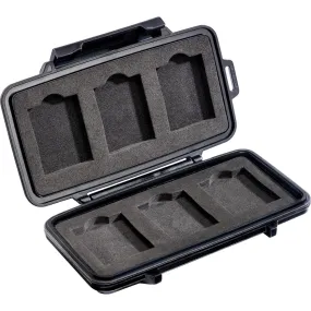 Pelican 0965 Memory Card Case for 6 CFexpress/XQD Memory Cards, Black