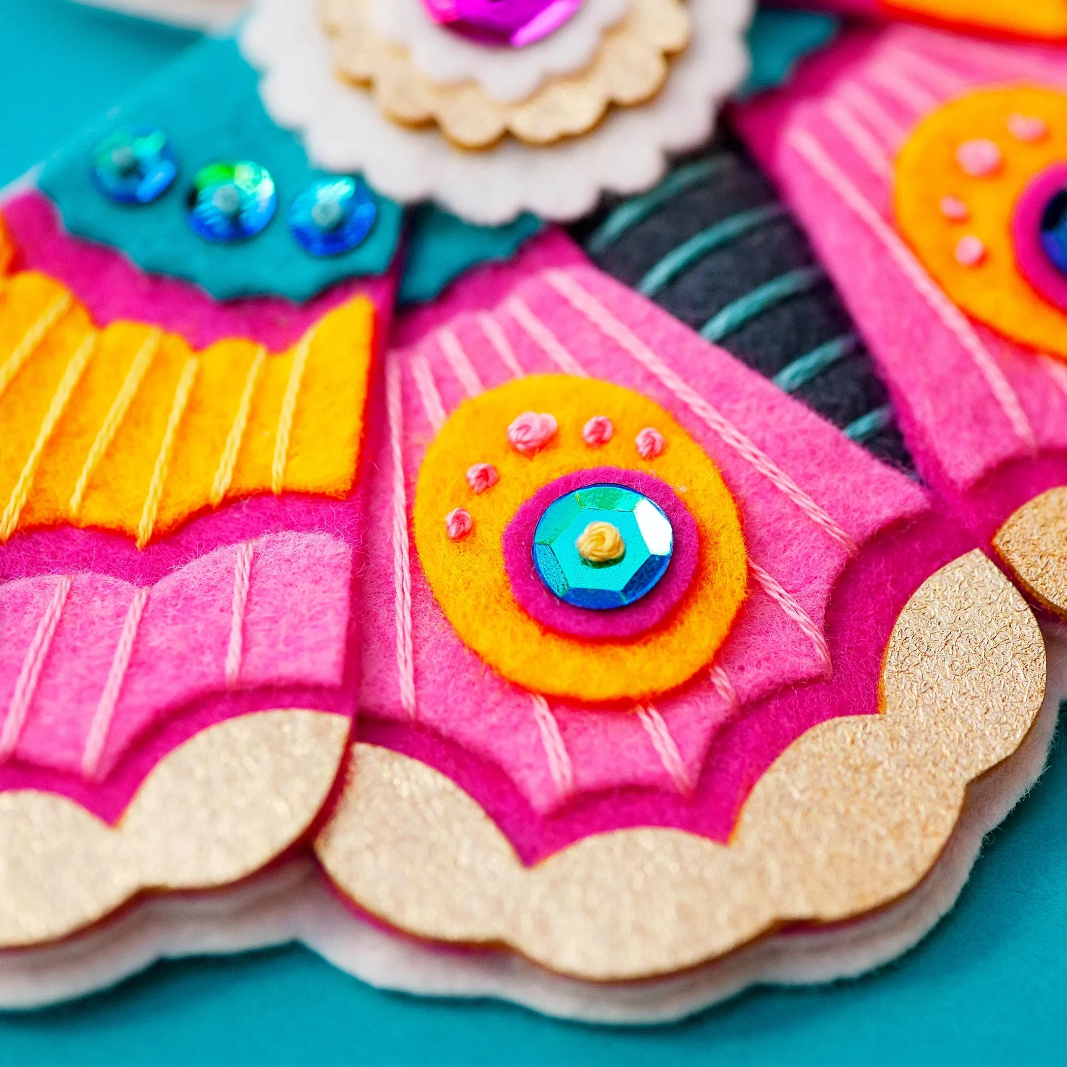 Pink Perfection Wool Felt Ornament Supply Kit