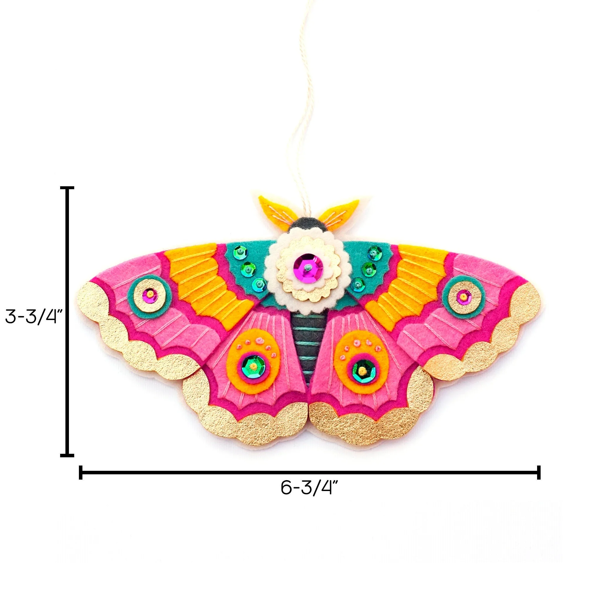 Pink Perfection Wool Felt Ornament Supply Kit
