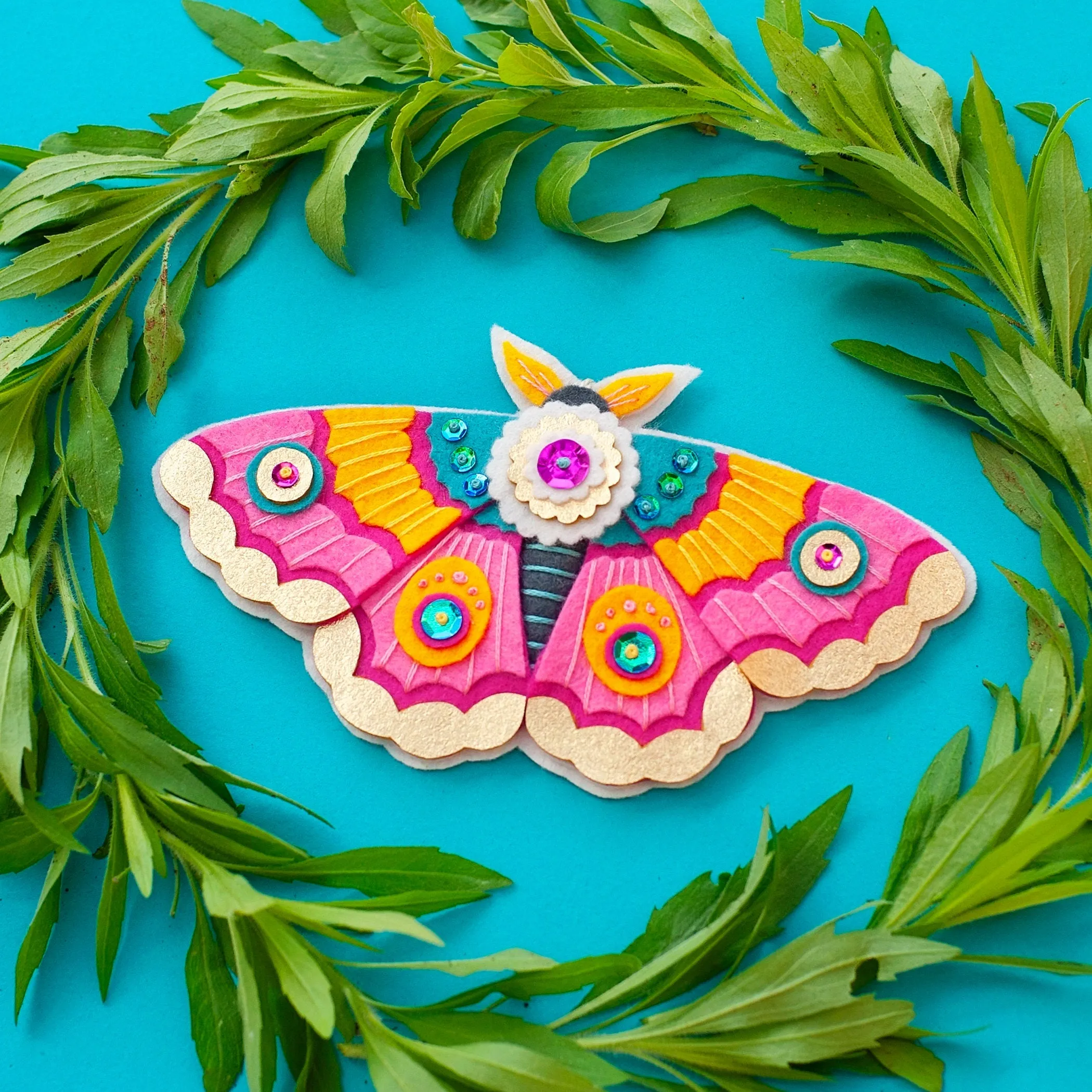 Pink Perfection Wool Felt Ornament Supply Kit