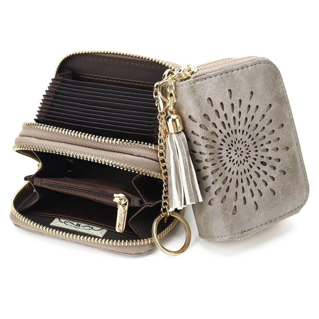 Popular single zipper lady card holder in 2021