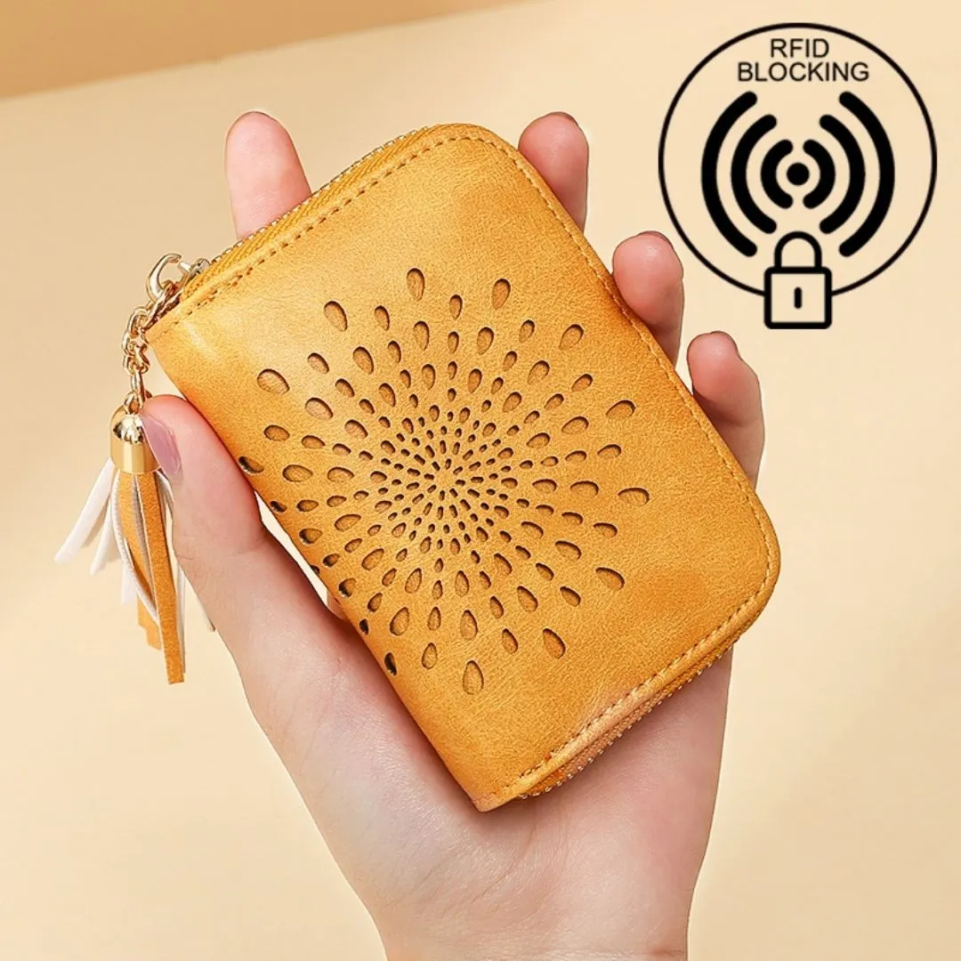 Popular single zipper lady card holder in 2021