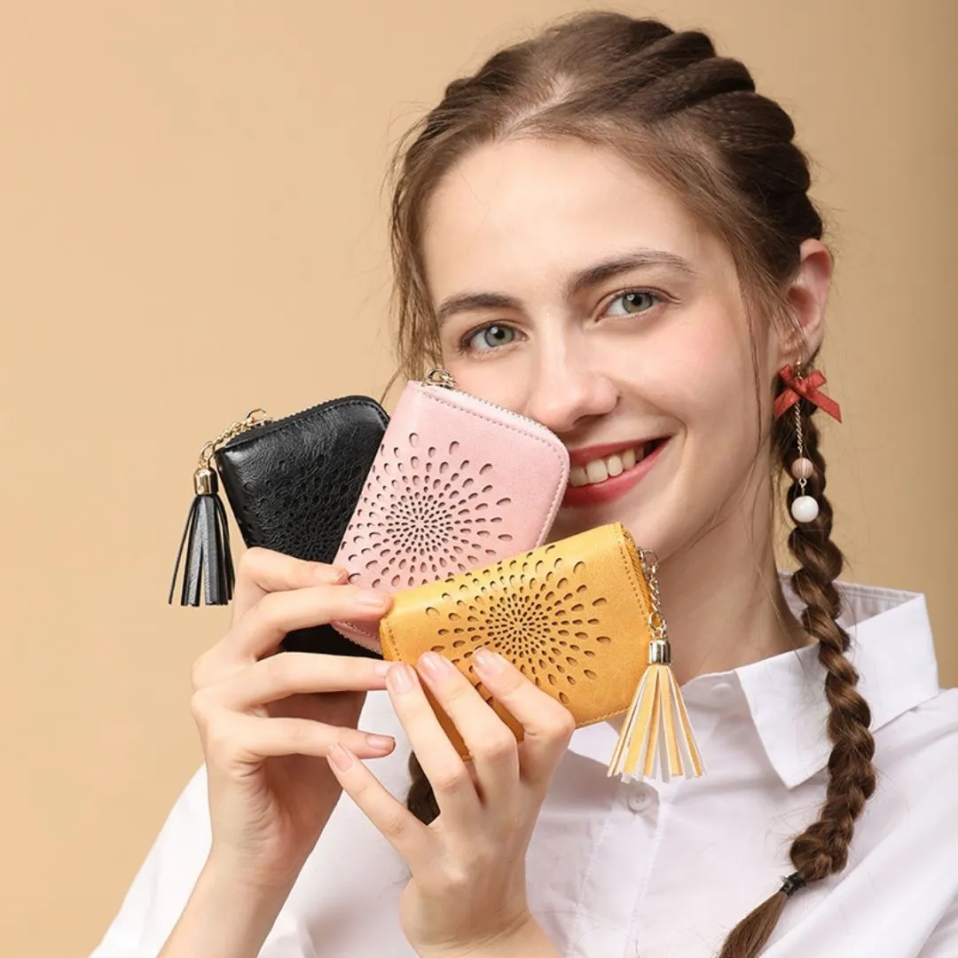 Popular single zipper lady card holder in 2021