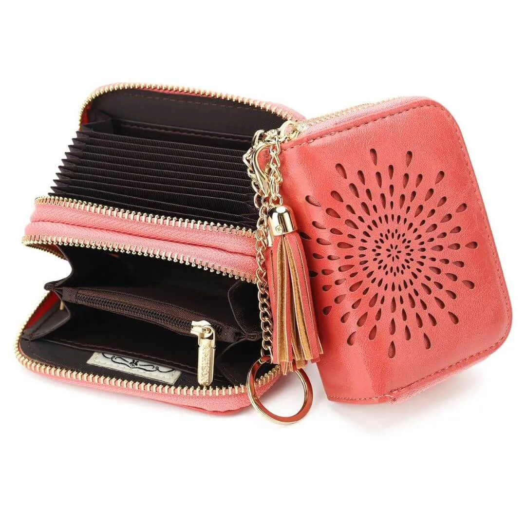 Popular single zipper lady card holder in 2021