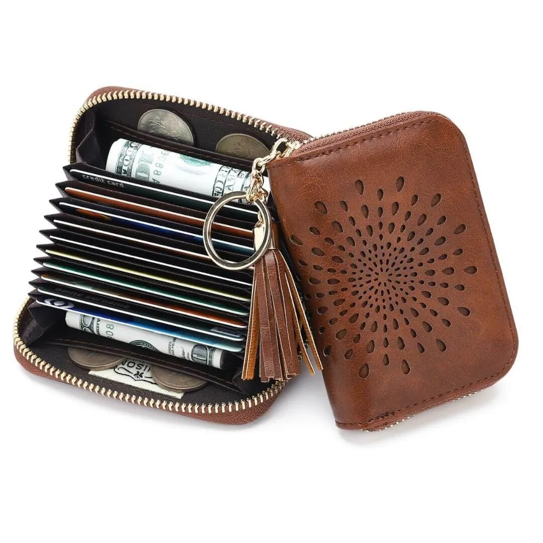 Popular single zipper lady card holder in 2021