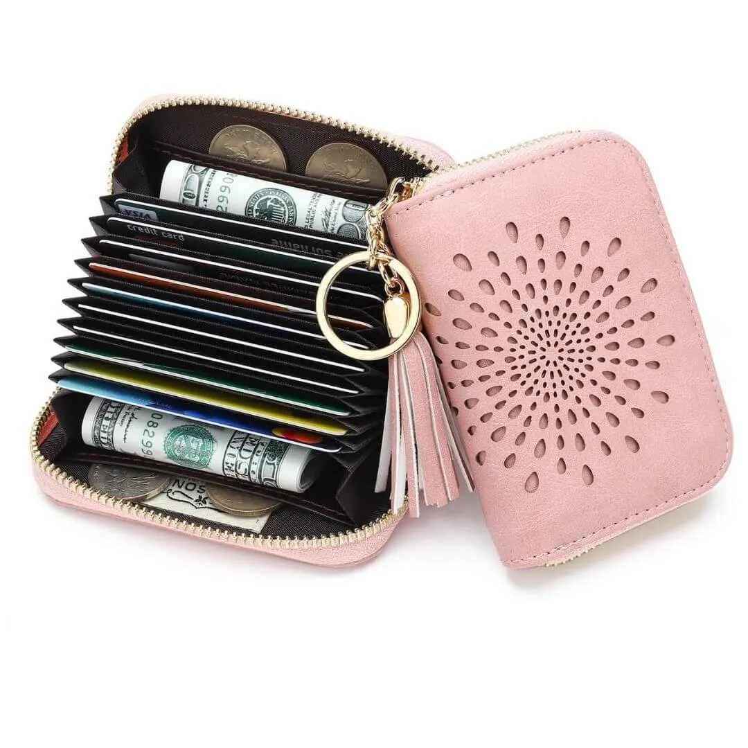 Popular single zipper lady card holder in 2021