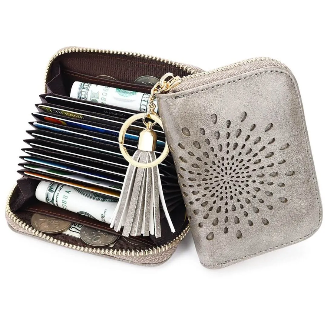 Popular single zipper lady card holder in 2021